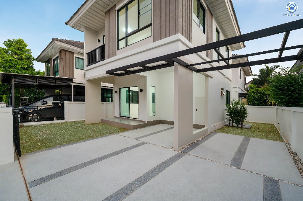 บ้านมือสองตกแต่งใหม่ โครงการ โมดิวิลล่า บางบัวทอง บ้านแฝดสไตล์โมเดิร์น เนื้อที่ 41.2 ตร.ว. ฟังก์ชัน 3 ห้องนอน 2 ห้องน้ำ จอดรถได้ 2 คัน พร้อมอยู่ บนทำเลติดถนนกาญจนาภิเษก ใกล้เซ็นทรัลเวสต์เกต และรถไฟฟ้าสถานี "คลองบางไผ่"...